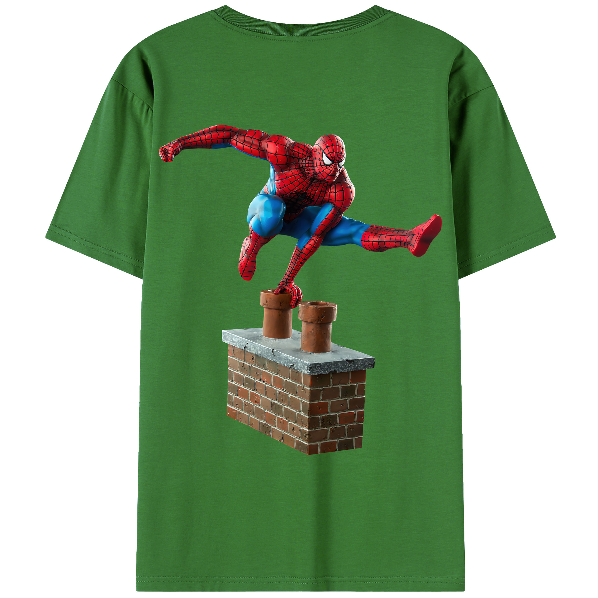 （画像用） Spider Man スパイダーマン レディース半袖Tシャツ(バックプリント)